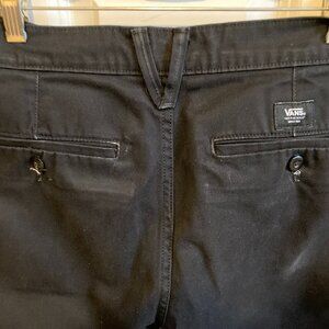Vans  Authentic Chino Relaxed Black Pants Straight Cotton Skating 32x31